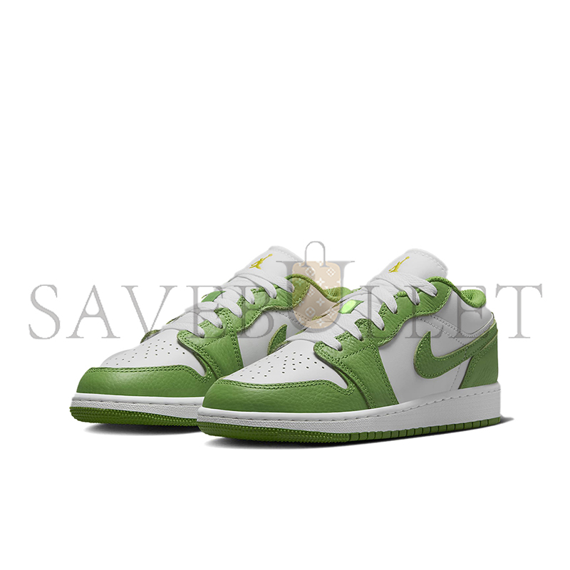 NIKE AIR JORDAN 1 LOW GS CHLOROPHYLL HF4779-100 NIKE AIR JORDAN 1 LOW GS CHLOROPHYLL HF4779-100